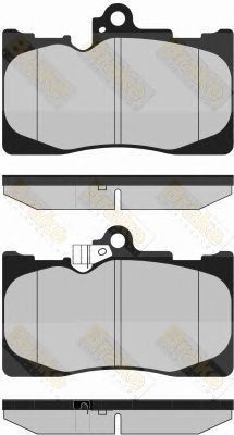 BRAKE ENGINEERING pa1723 -  Комплект тормозных колодок, дисковый тормоз